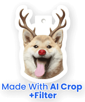 Thumbnail of Reindeer dog custom air freshener