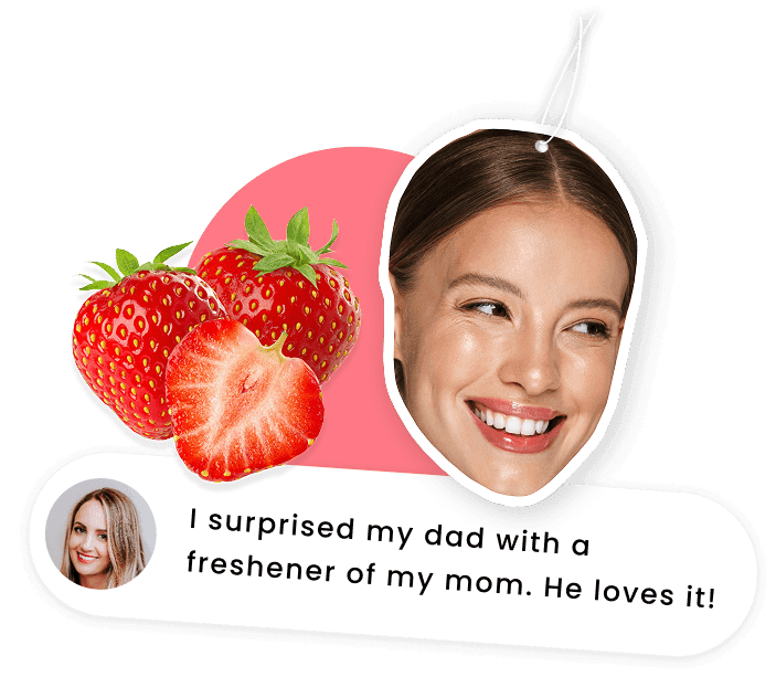 Woman and strawberry