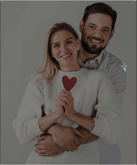 Freehand Crop example with a couple image