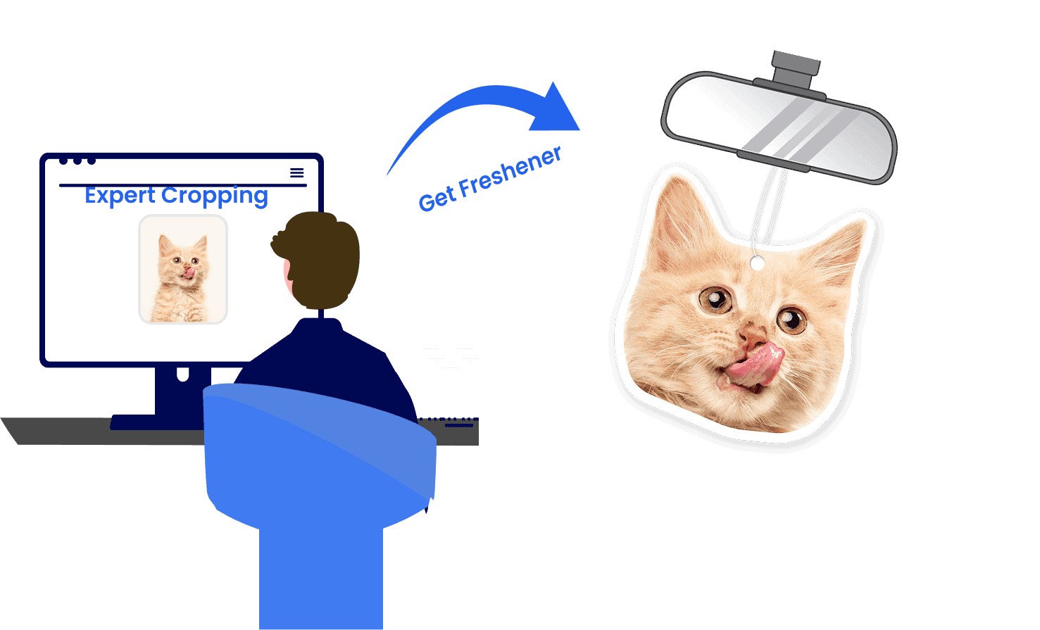 Assisted Crop illustration